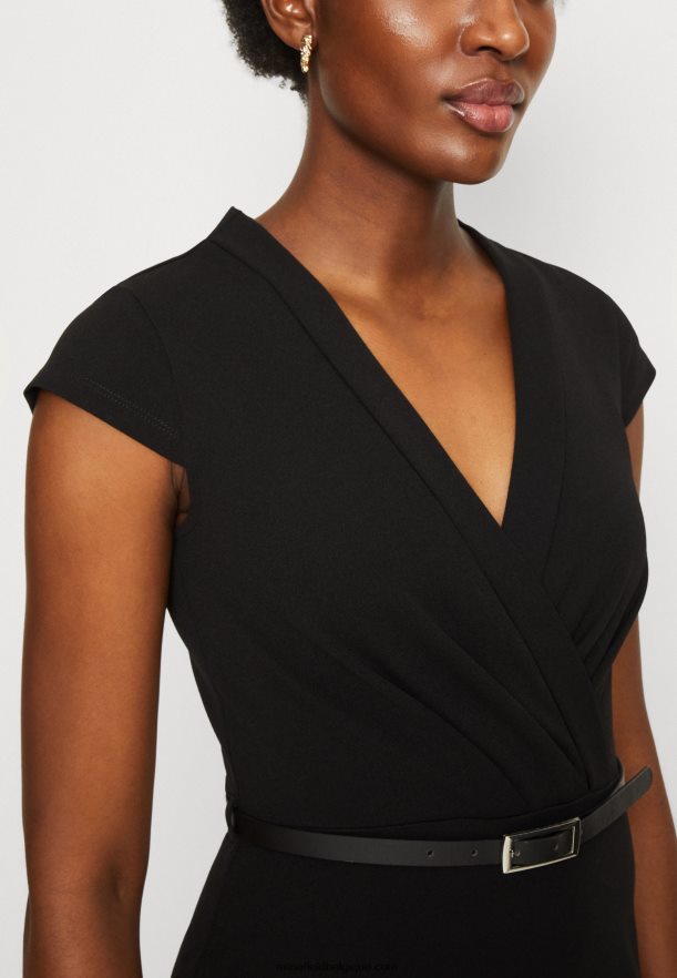 femmes robe droite noire Anna FieldNHH26B198