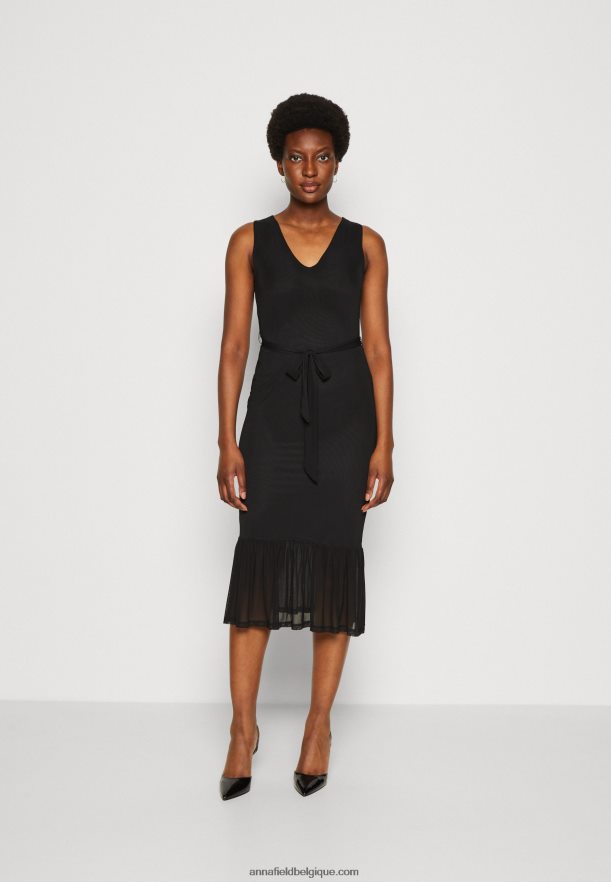 femmes robe droite noire Anna FieldNHH26B208