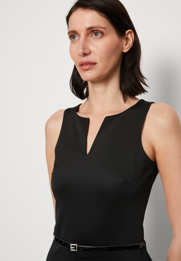 femmes robe droite noire Anna FieldNHH26B211