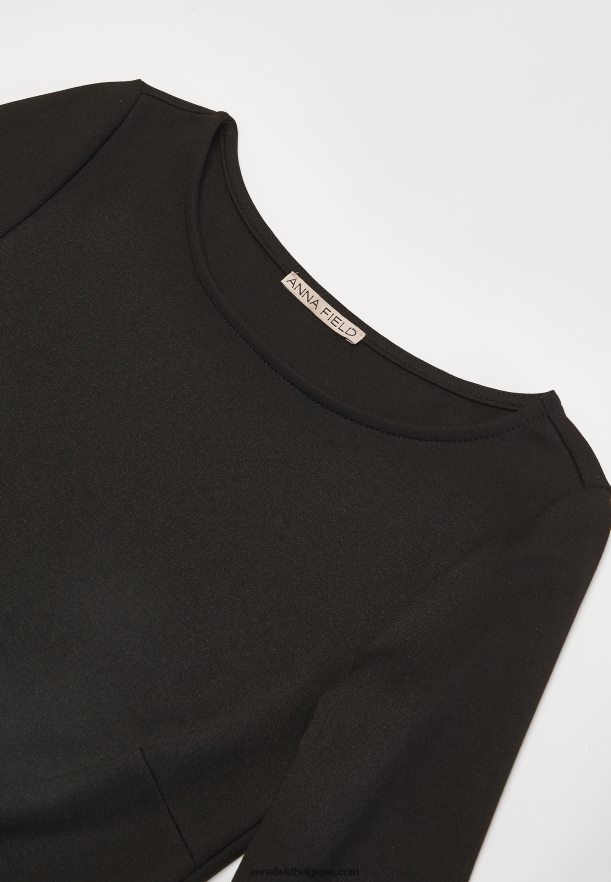 femmes robe droite noire Anna FieldNHH26B218