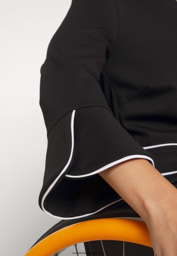 femmes robe droite noire Anna FieldNHH26B218