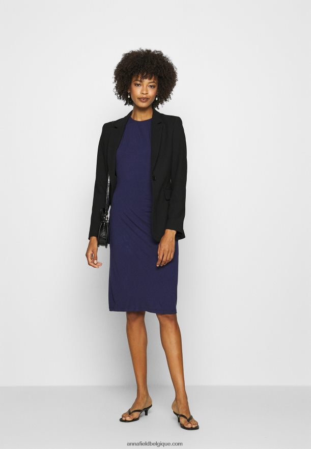 femmes robe droite soirée bleu Anna FieldNHH26B122