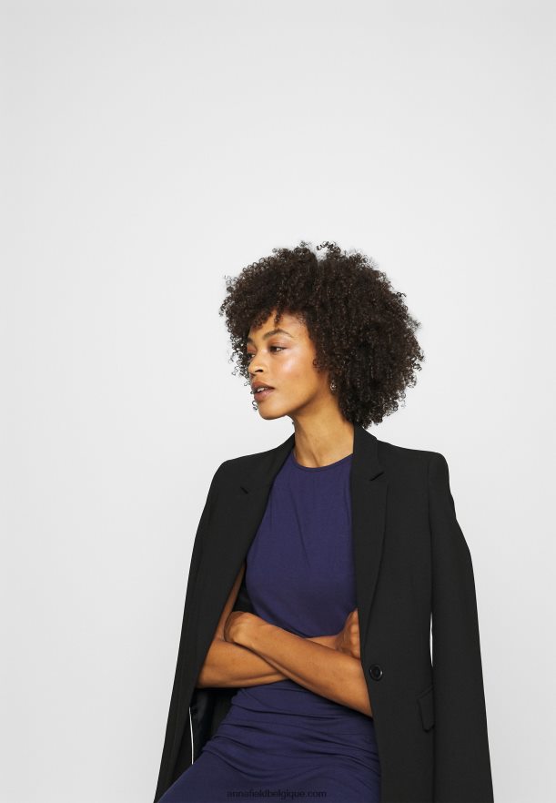 femmes robe droite soirée bleu Anna FieldNHH26B122