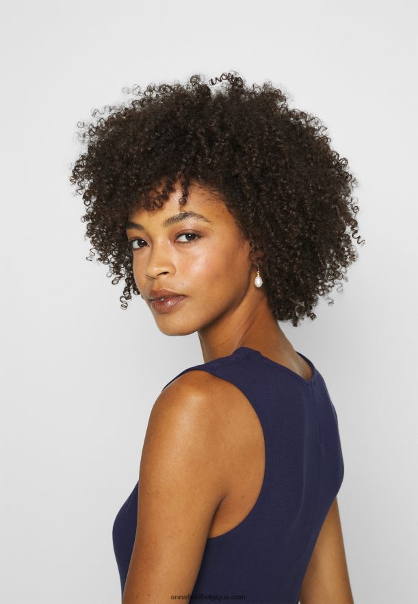 femmes robe droite soirée bleu Anna FieldNHH26B122