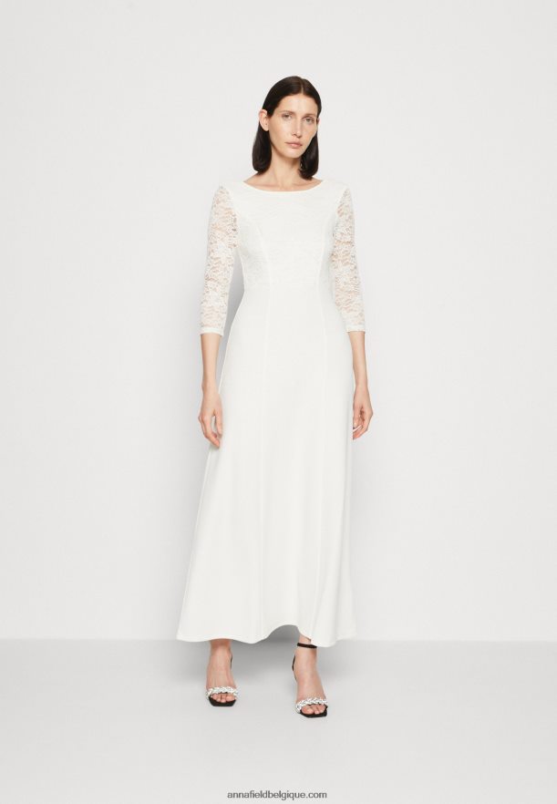 femmes robe en jersey blanc Anna FieldNHH26B75