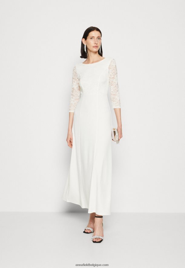 femmes robe en jersey blanc Anna FieldNHH26B75