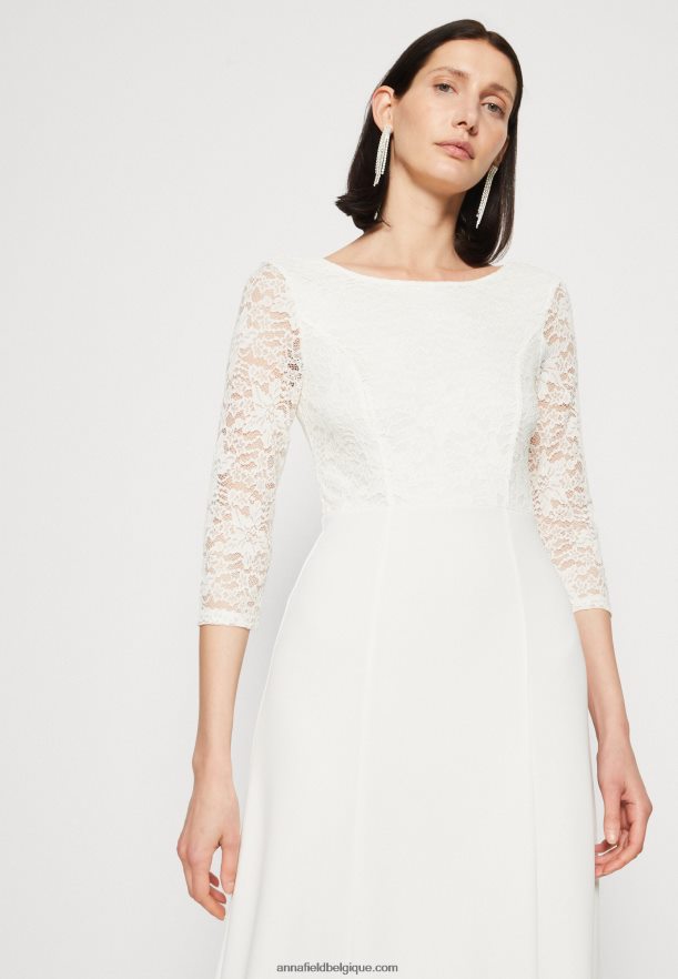 femmes robe en jersey blanc Anna FieldNHH26B75