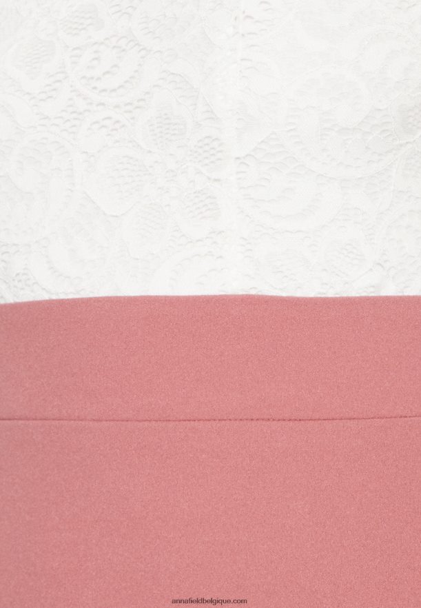 femmes robe en jersey blanc/rose Anna FieldNHH26B36