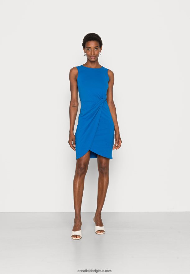 femmes robe en jersey bleu Anna FieldNHH26B126