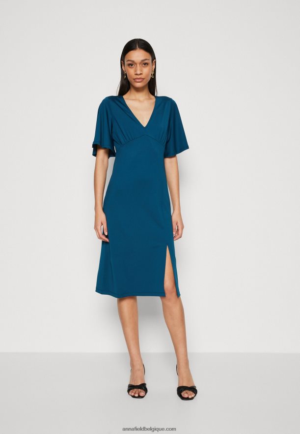 femmes robe en jersey bleu Anna FieldNHH26B147