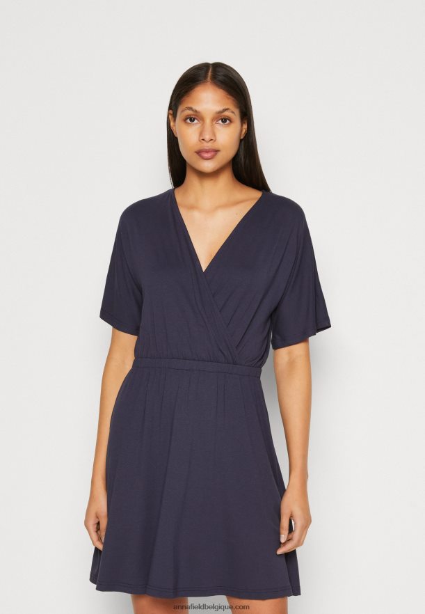 femmes robe en jersey bleu foncé Anna FieldNHH26B168