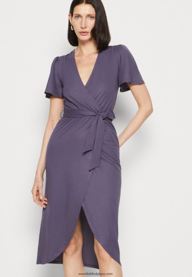 femmes robe en jersey gris Anna FieldNHH26B163