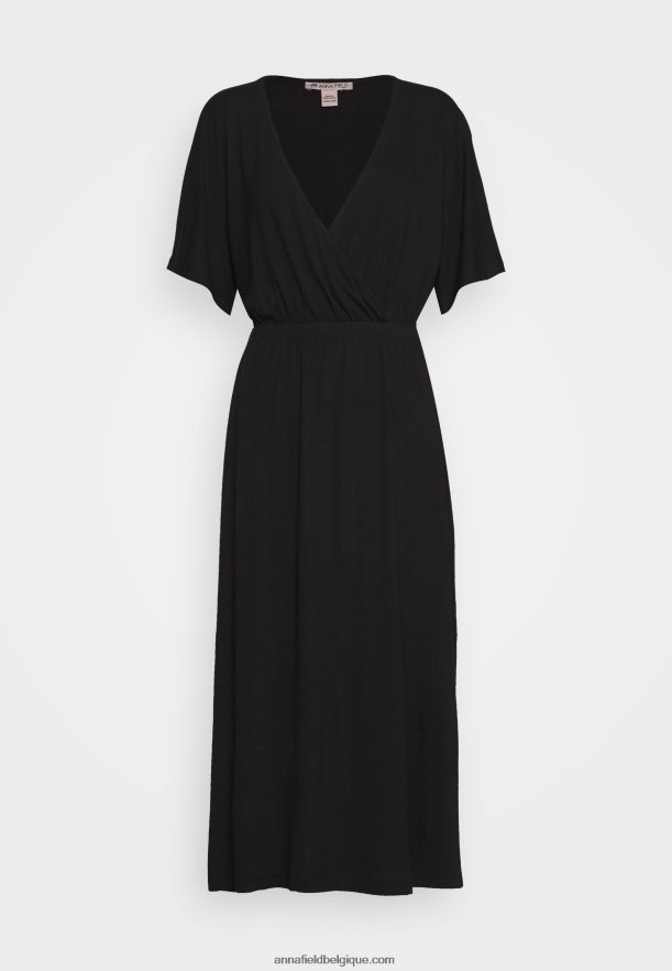 femmes robe en jersey noir Anna FieldNHH26B101