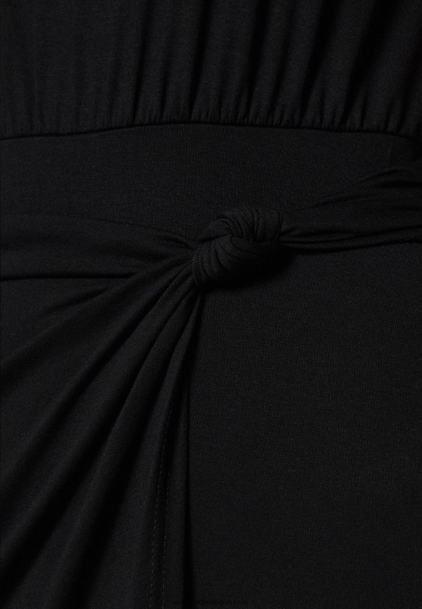 femmes robe en jersey noir Anna FieldNHH26B102