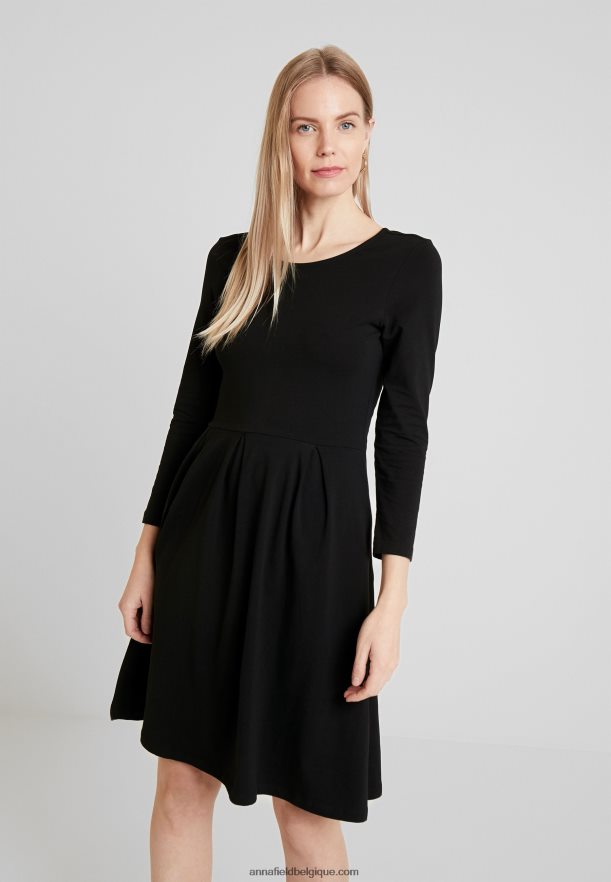 femmes robe en jersey noir Anna FieldNHH26B120