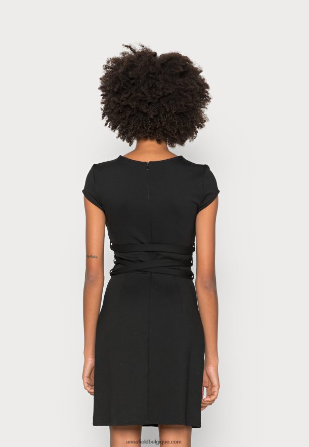 femmes robe en jersey noir Anna FieldNHH26B131