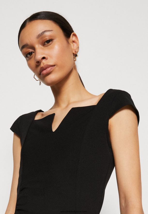 femmes robe en jersey noir Anna FieldNHH26B133