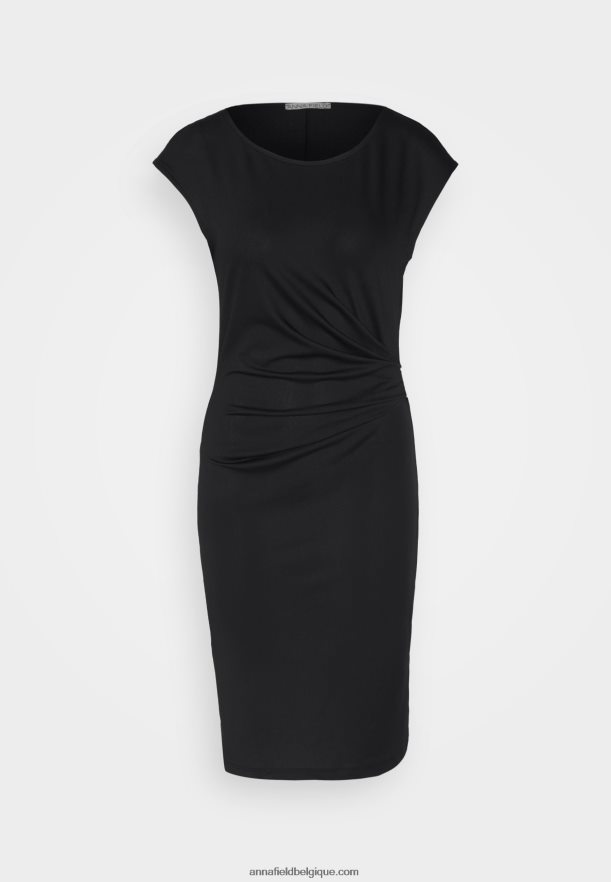 femmes robe en jersey noir Anna FieldNHH26B136