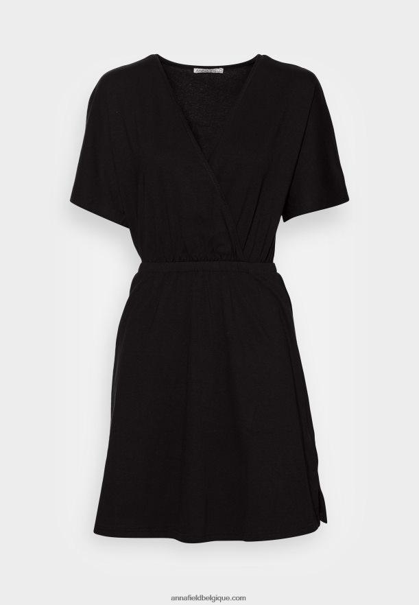 femmes robe en jersey noir Anna FieldNHH26B159