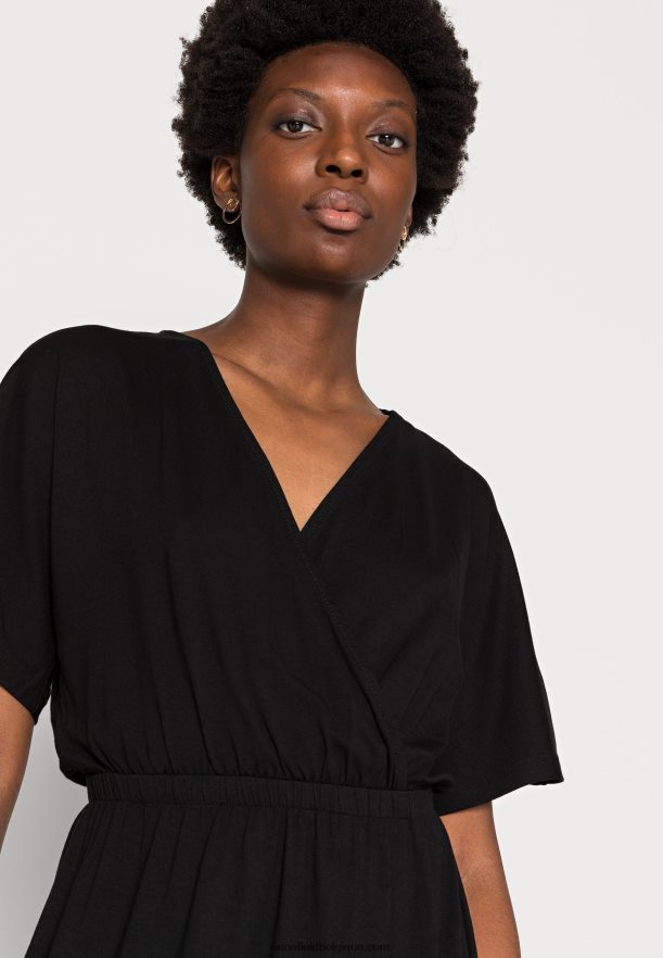 femmes robe en jersey noir Anna FieldNHH26B159