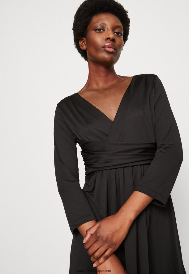 femmes robe en jersey noir Anna FieldNHH26B165