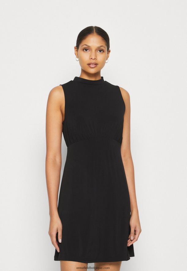 femmes robe en jersey noir Anna FieldNHH26B167