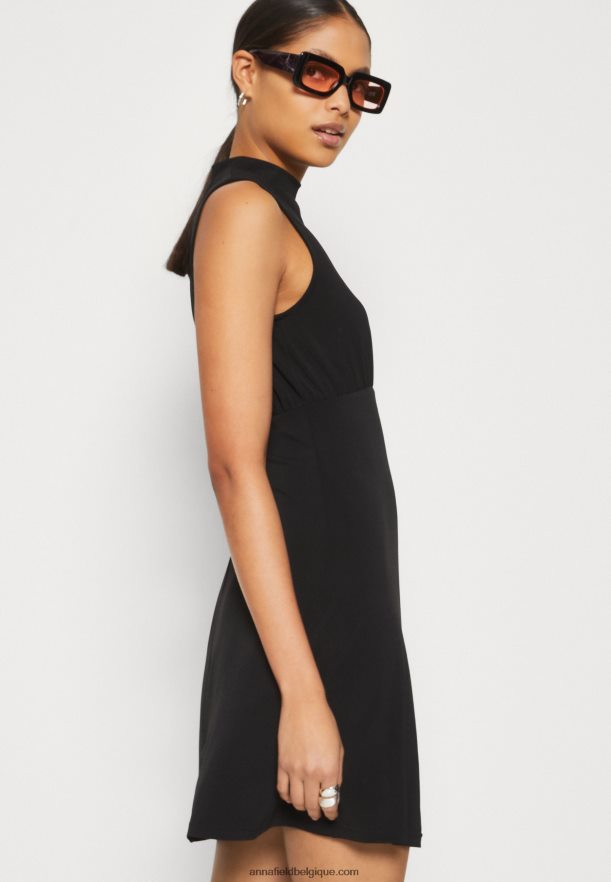 femmes robe en jersey noir Anna FieldNHH26B167