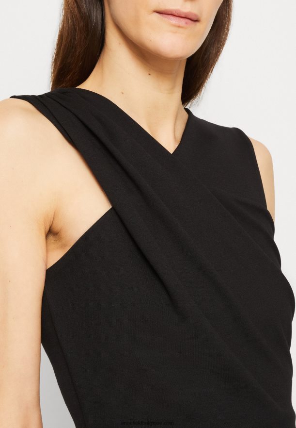 femmes robe en jersey noir Anna FieldNHH26B174