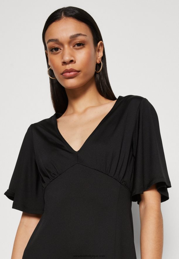 femmes robe en jersey noir Anna FieldNHH26B176