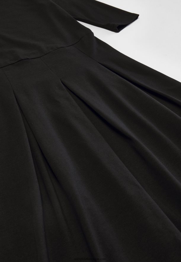femmes robe en jersey noir Anna FieldNHH26B181