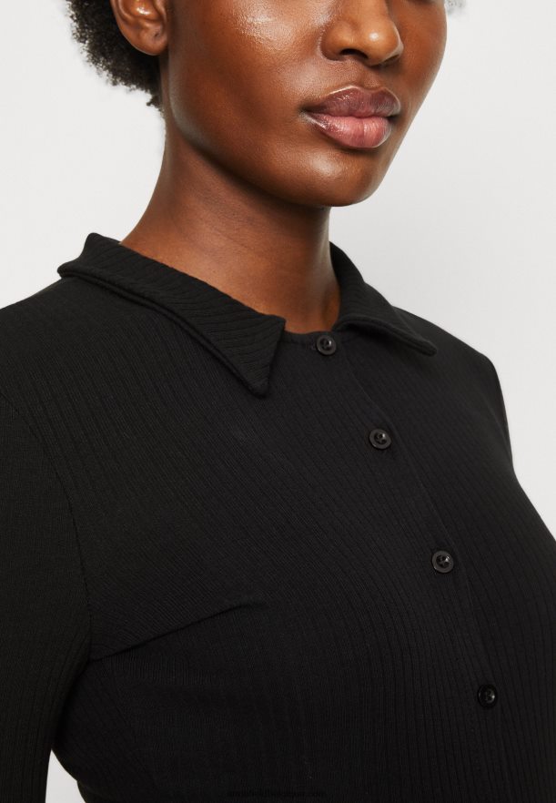 femmes robe en jersey noir Anna FieldNHH26B183