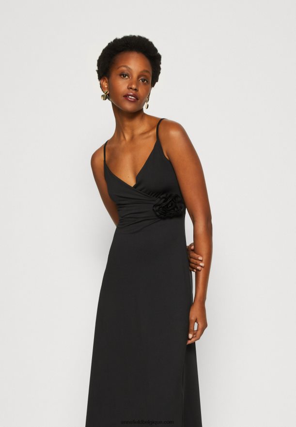 femmes robe en jersey noir Anna FieldNHH26B43