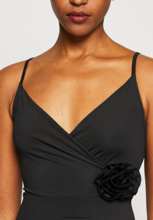 femmes robe en jersey noir Anna FieldNHH26B43