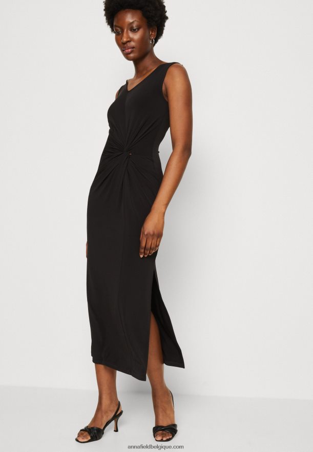femmes robe en jersey noir Anna FieldNHH26B48