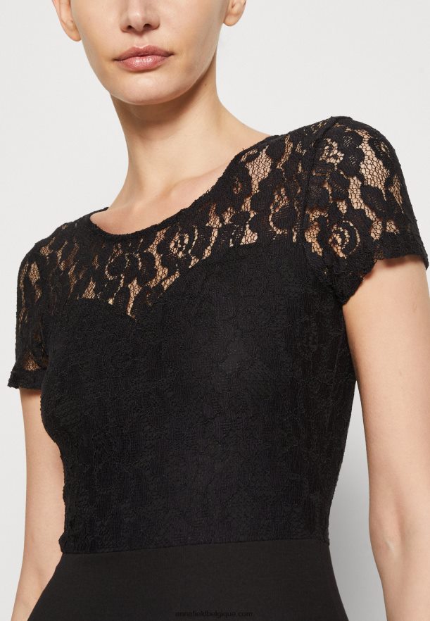 femmes robe en jersey noir Anna FieldNHH26B58