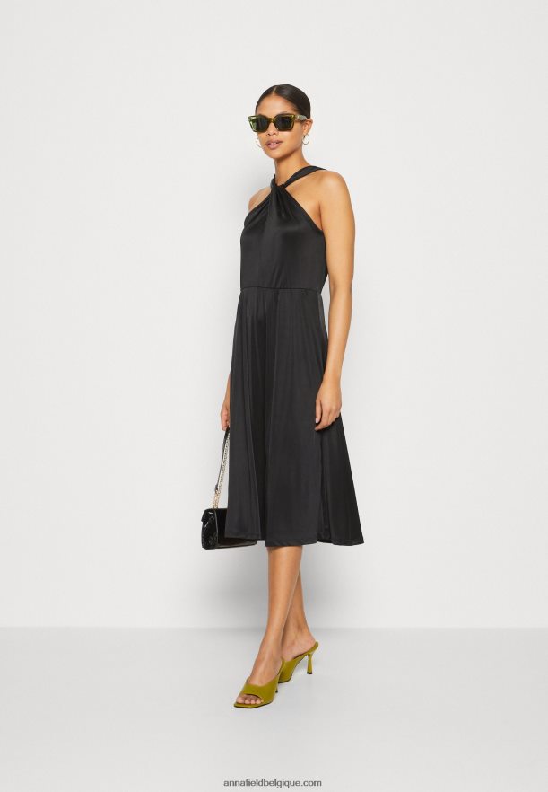 femmes robe en jersey noir Anna FieldNHH26B59