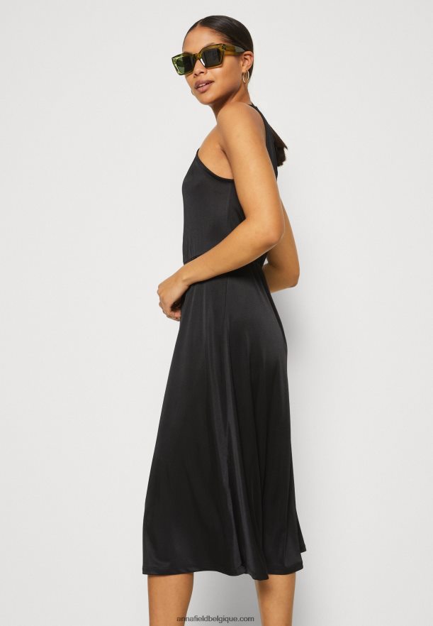 femmes robe en jersey noir Anna FieldNHH26B59