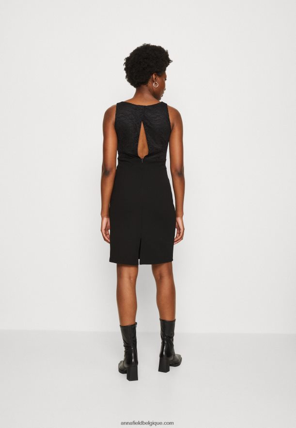 femmes robe en jersey noir Anna FieldNHH26B63