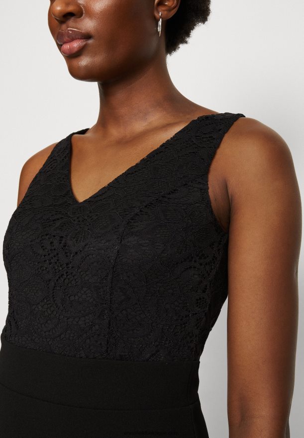 femmes robe en jersey noir Anna FieldNHH26B63