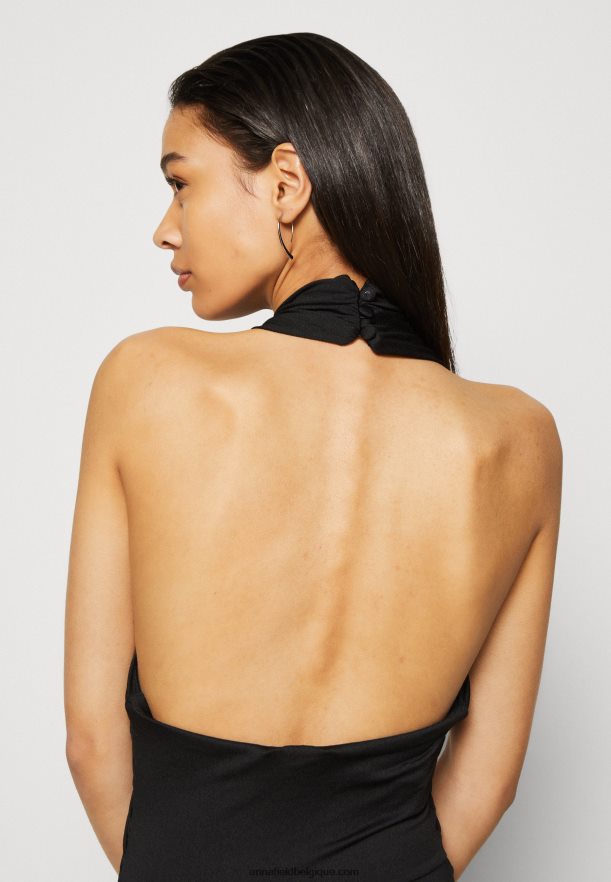 femmes robe en jersey noir Anna FieldNHH26B77