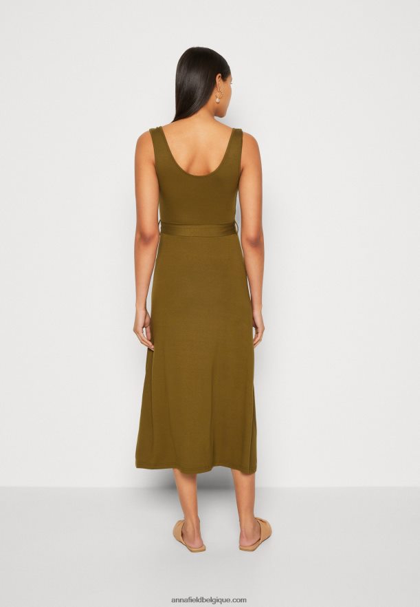 femmes robe en jersey olive Anna FieldNHH26B179
