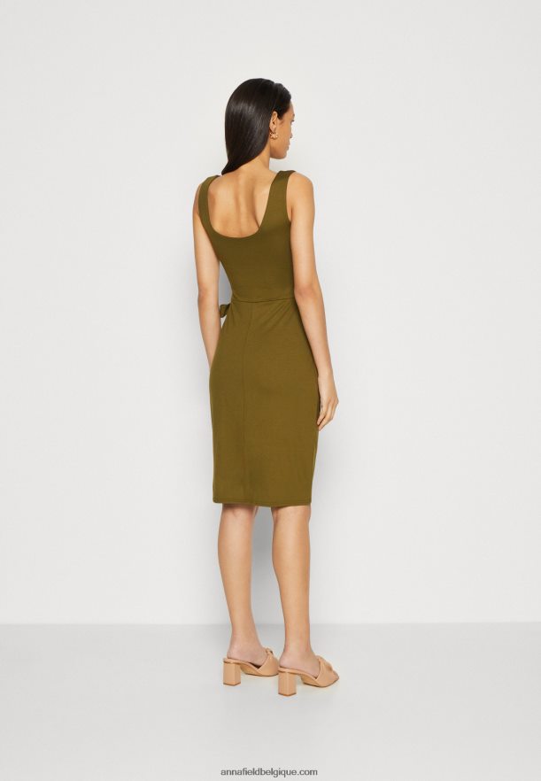 femmes robe en jersey olive Anna FieldNHH26B97