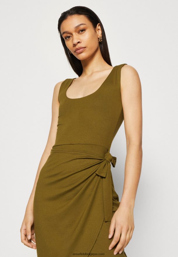 femmes robe en jersey olive Anna FieldNHH26B97