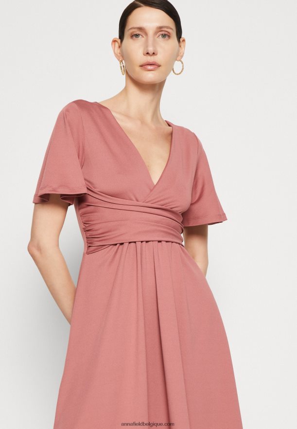 femmes robe en jersey rose Anna FieldNHH26B127