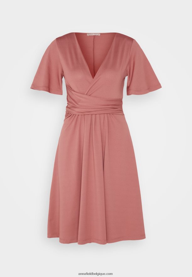 femmes robe en jersey rose Anna FieldNHH26B127