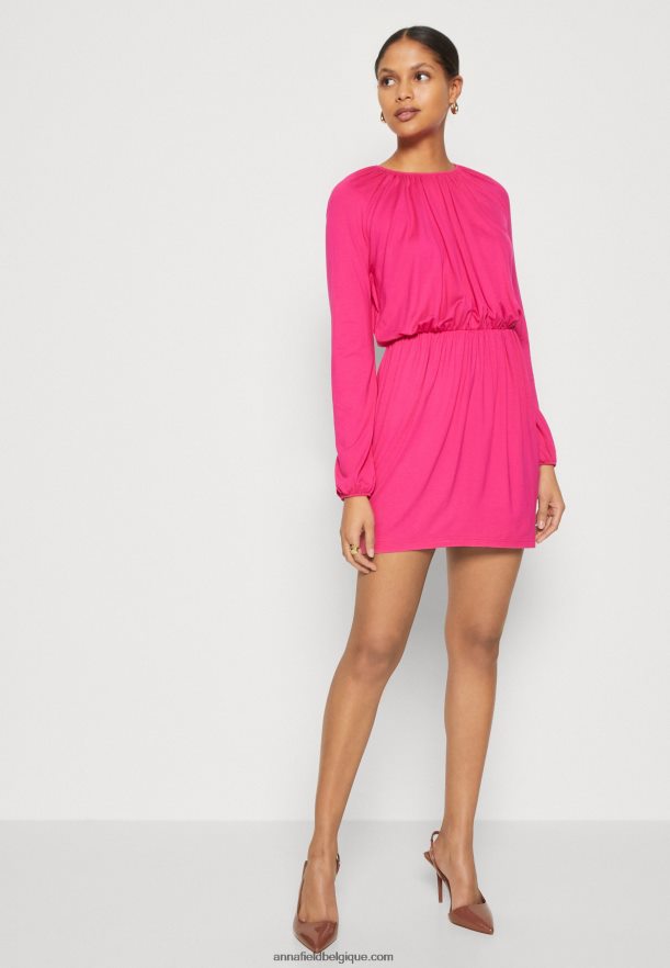 femmes robe en jersey rose Anna FieldNHH26B187