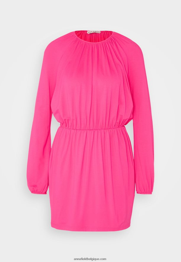 femmes robe en jersey rose Anna FieldNHH26B187