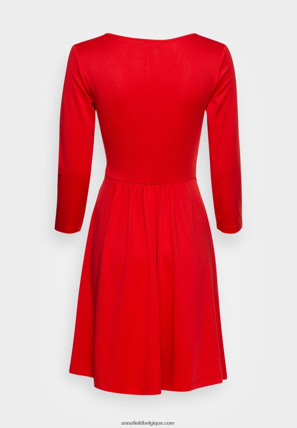 femmes robe en jersey rouge Anna FieldNHH26B146