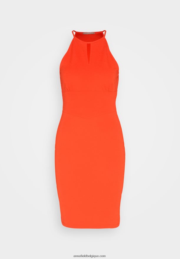 femmes robe en jersey rouge Anna FieldNHH26B152