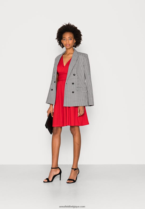 femmes robe en jersey rouge Anna FieldNHH26B172